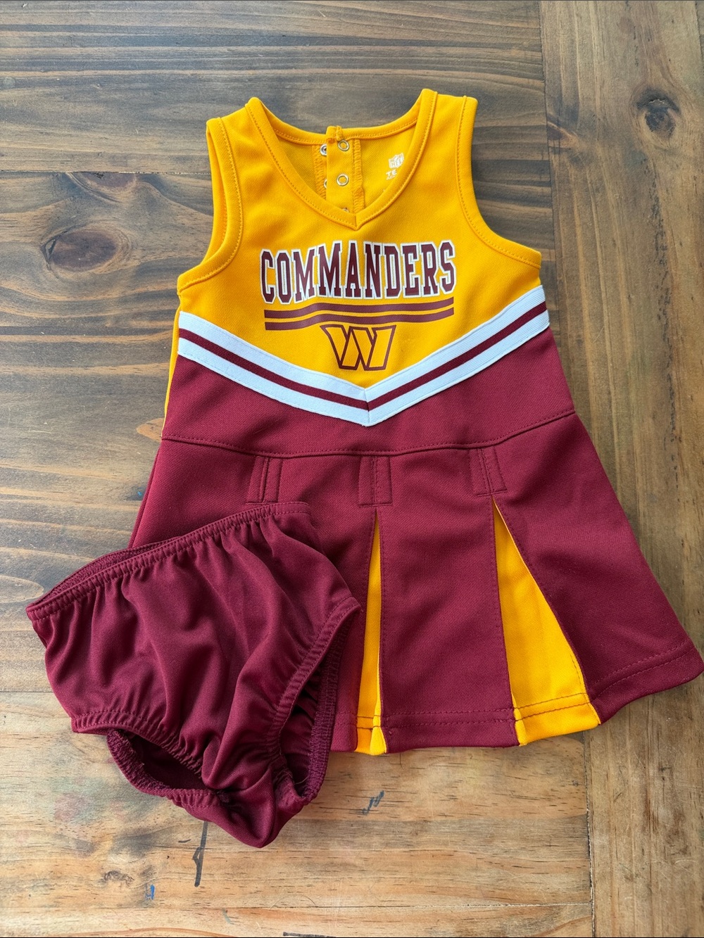 Youth Cheer Dress with Bloomers - Commanders